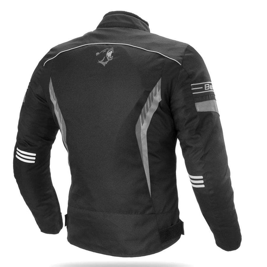 Bela Bradley Mens Motorcycle Textile Jacket - Black/Grey - DublinLeather