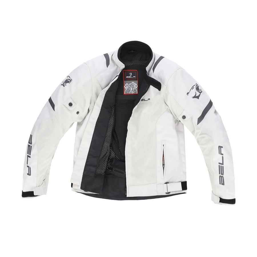 Bela Mesh Pro Mens Motorcycle Summer Textile Jacket - White