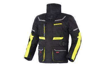 Bela Transformer Motorcycle Touring Waterproof Winter Jacket (Black/Fluorescent Yellow)