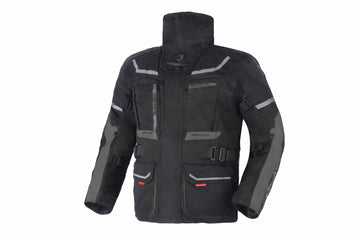 Bela Transformer Motorcycle Touring Waterproof Winter Jacket (Black/Grey)