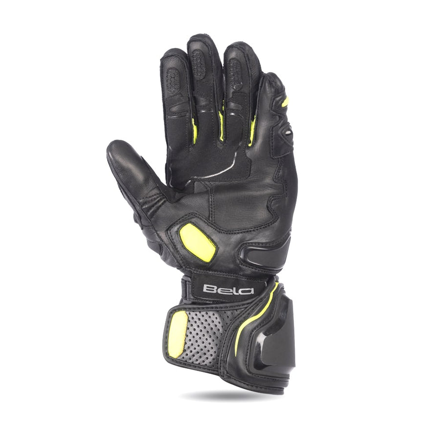 BELA Venom RS Racing Gloves - Black/Fluorescent Yellow