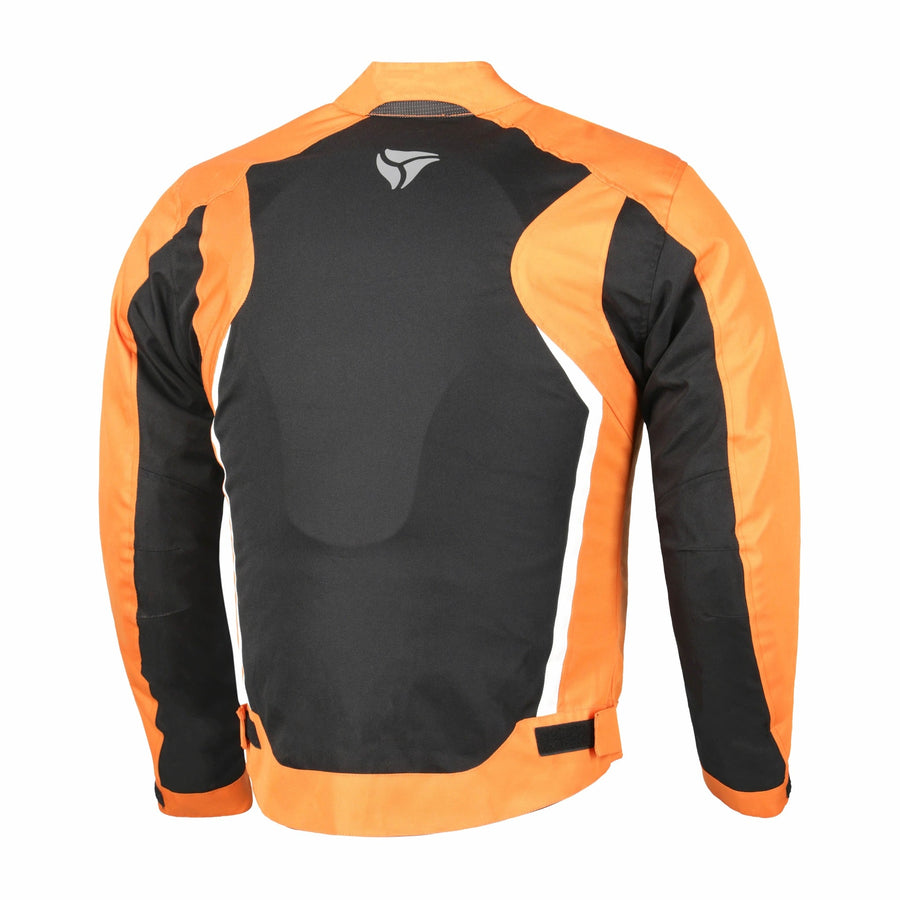 R-Tech Motril Mens Motorcycle Touring Jacket - Black/Orange