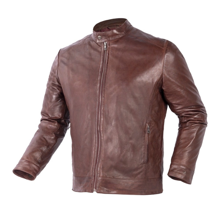 Dublin Leathers Mens Fashion SuperSoft Sheepskin Jacket - Maroon