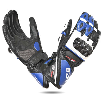 MZB RaceTech Motorcycle Leather Gloves