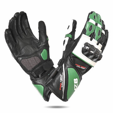 MZB RaceTech Motorcycle Leather Gloves
