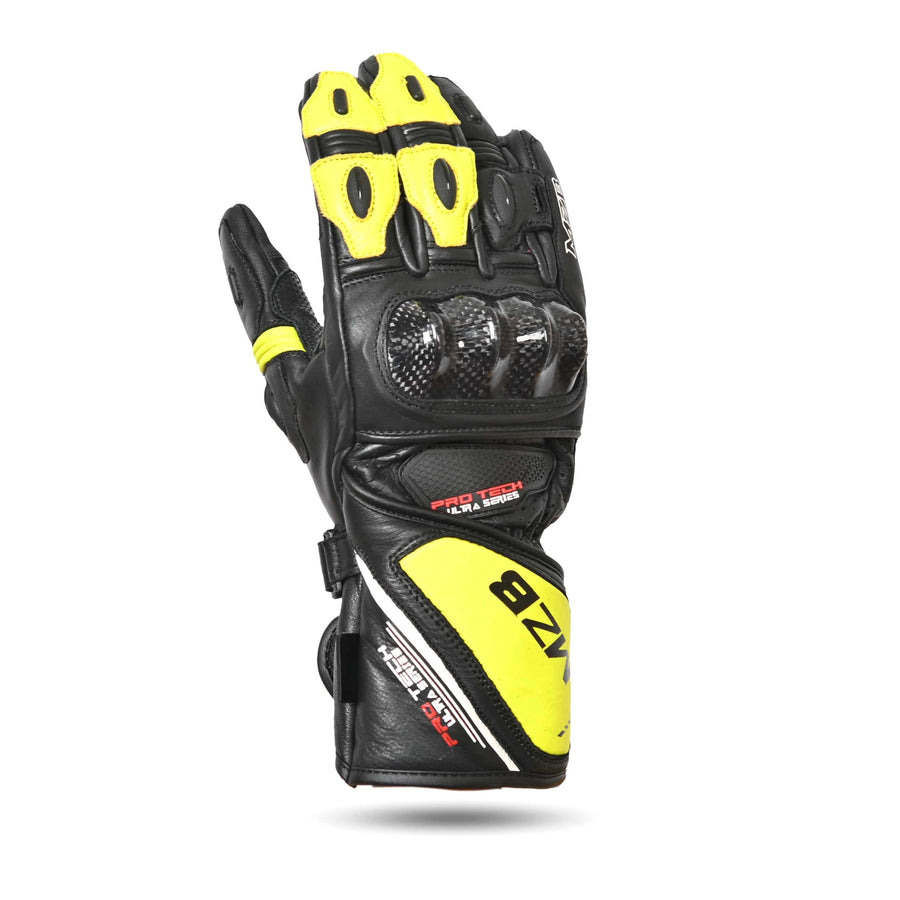 MZB RaceTech Motorcycle Leather Gloves