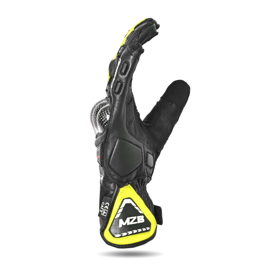 MZB RaceTech Motorcycle Leather Gloves