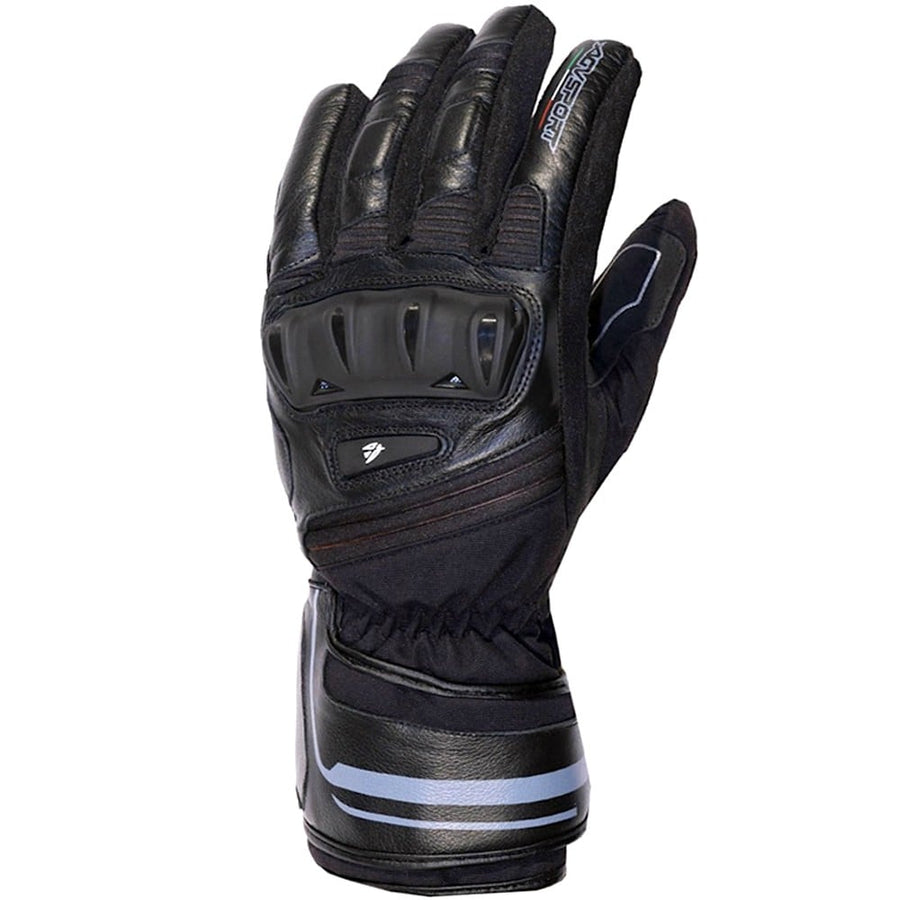 AGV Sport Petal Motorcycle Winter Leather/Fabric Long Gloves - DublinLeather