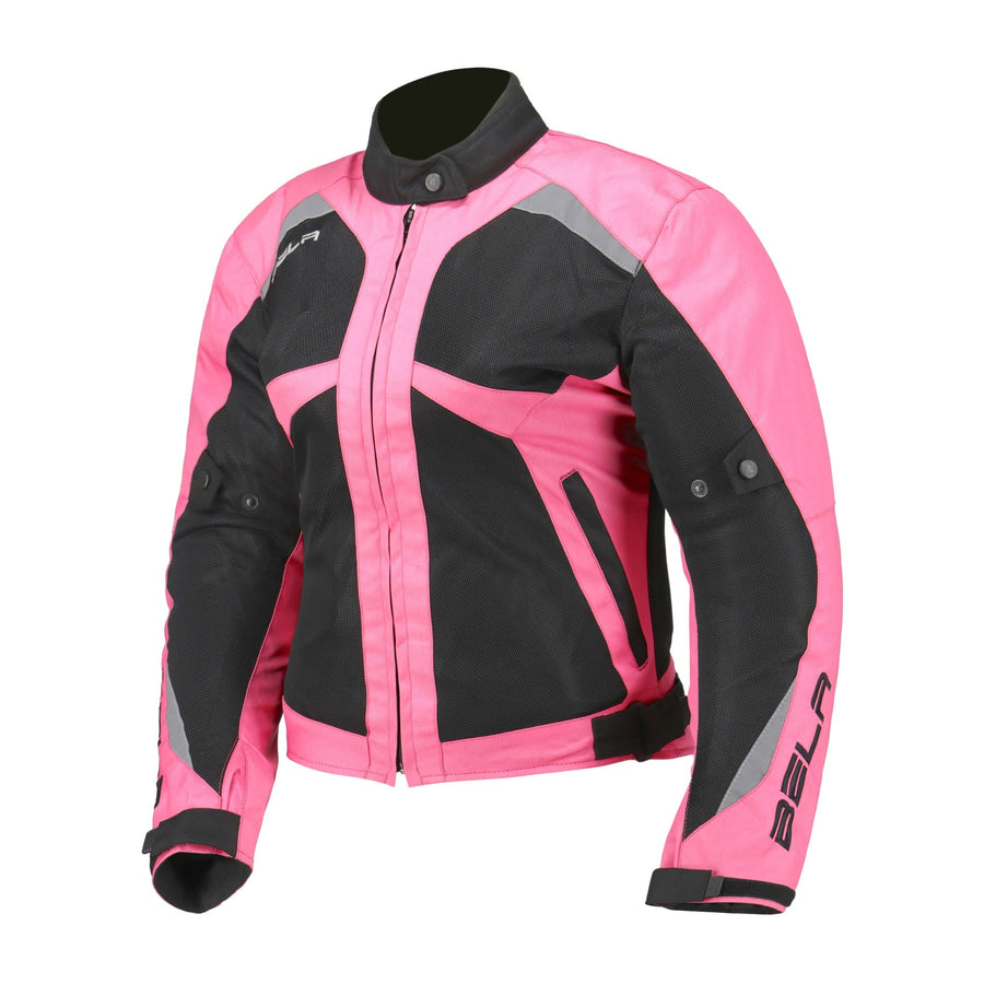 Bela Airy Ladies Motorcycle Summer Textile Jacket - Pink/Black