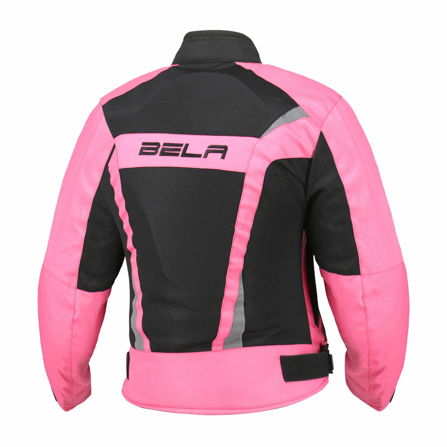 Bela Airy Ladies Motorcycle Summer Textile Jacket - Pink/Black
