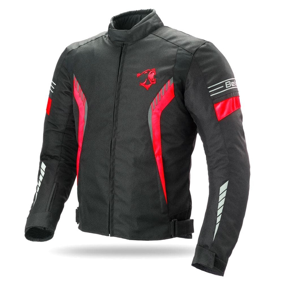 Bela Bradley Mens Motorcycle Textile Jacket - Black/Red - DublinLeather