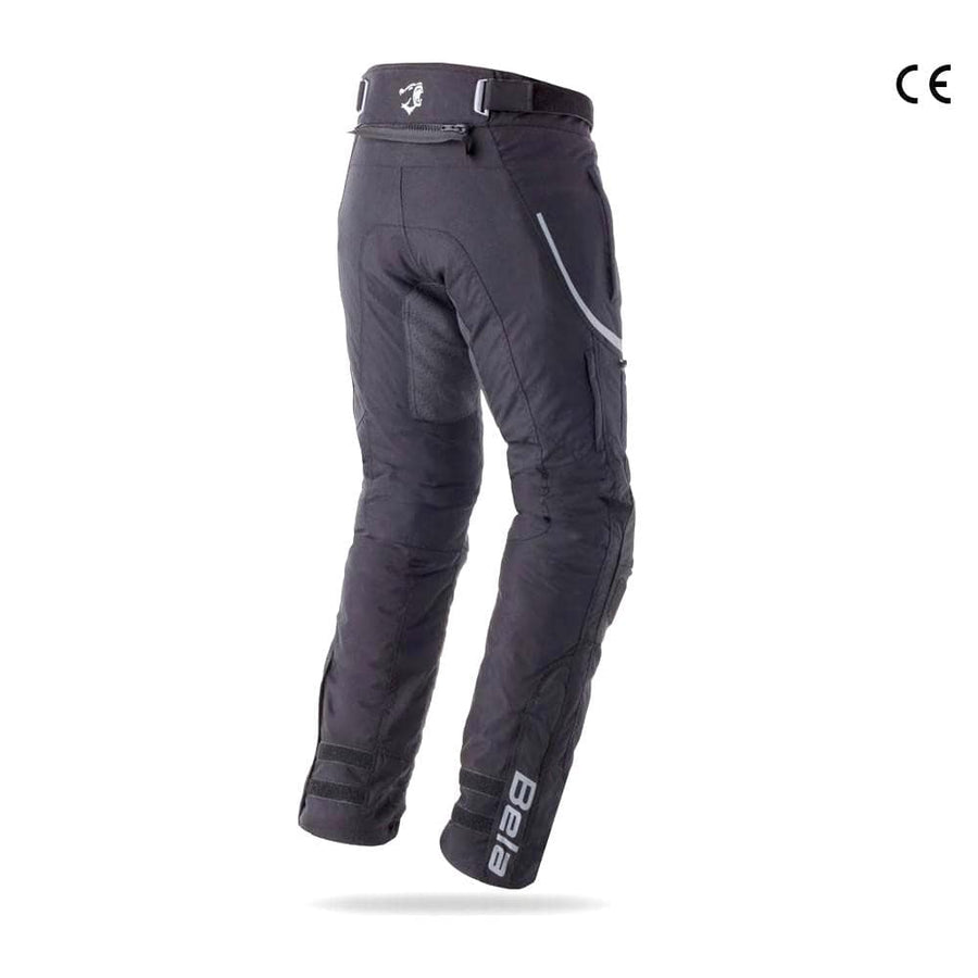 Mens Black Textile WATERPROOF CE ARMOURED Motorbike Motorcycle Trousers/ Pants