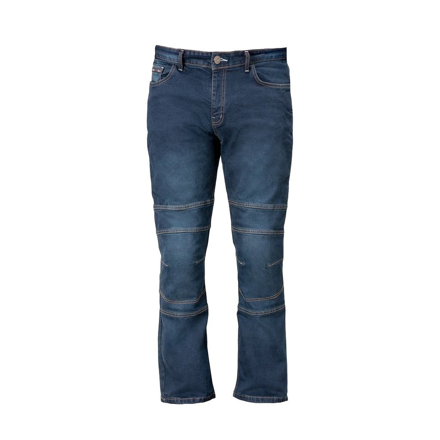 Blue denim biker jeans store