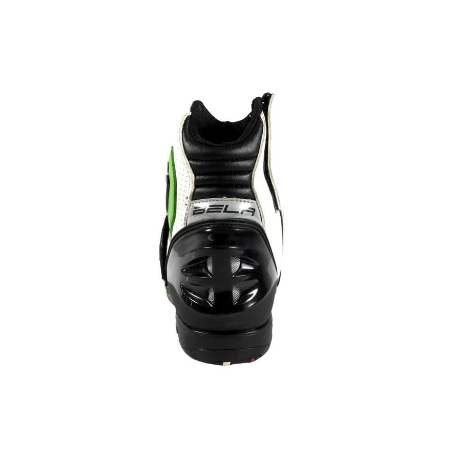 Bela-Faster-White-Green-Leather-Motorcycle-Racing-Short-Boots-Sale-Online-Dublin-Ireland-UK-France