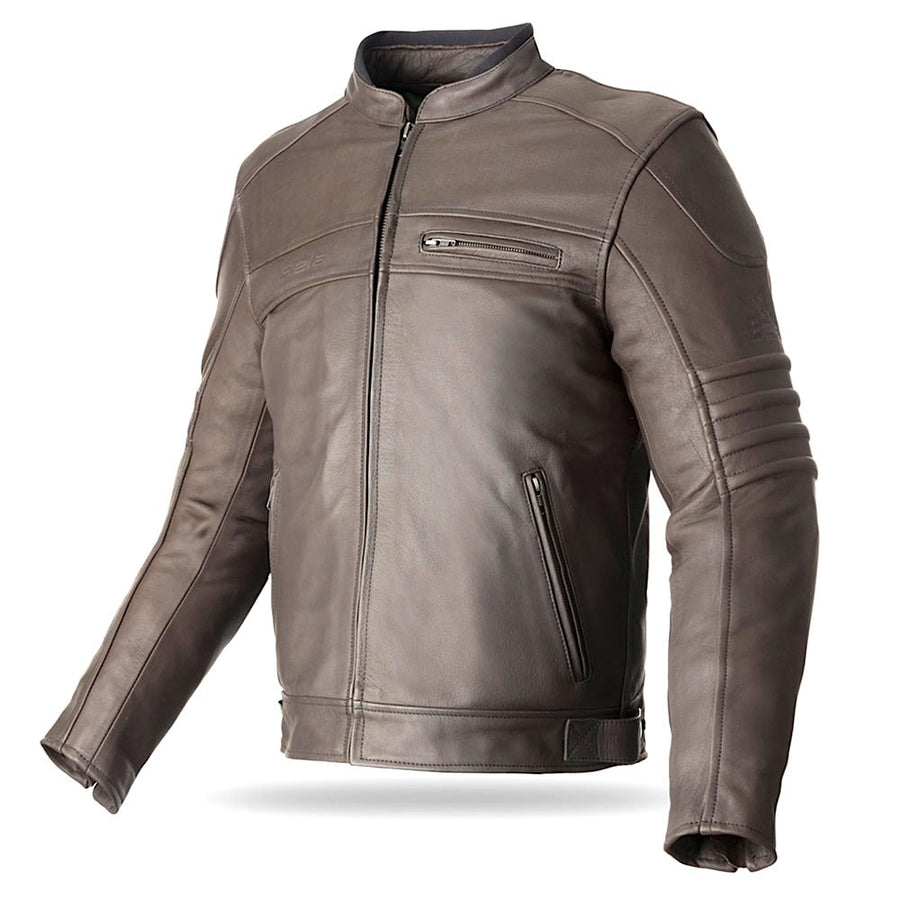 Bela Marlon Bikers Leather Jacket - Brown - DublinLeather