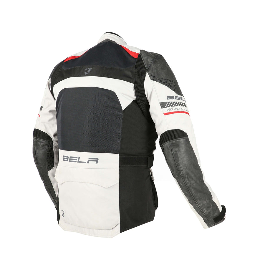 Bela Onsaker Motorcycle Adventure Touring Waterproof Textile Jacket - Ice/Black
