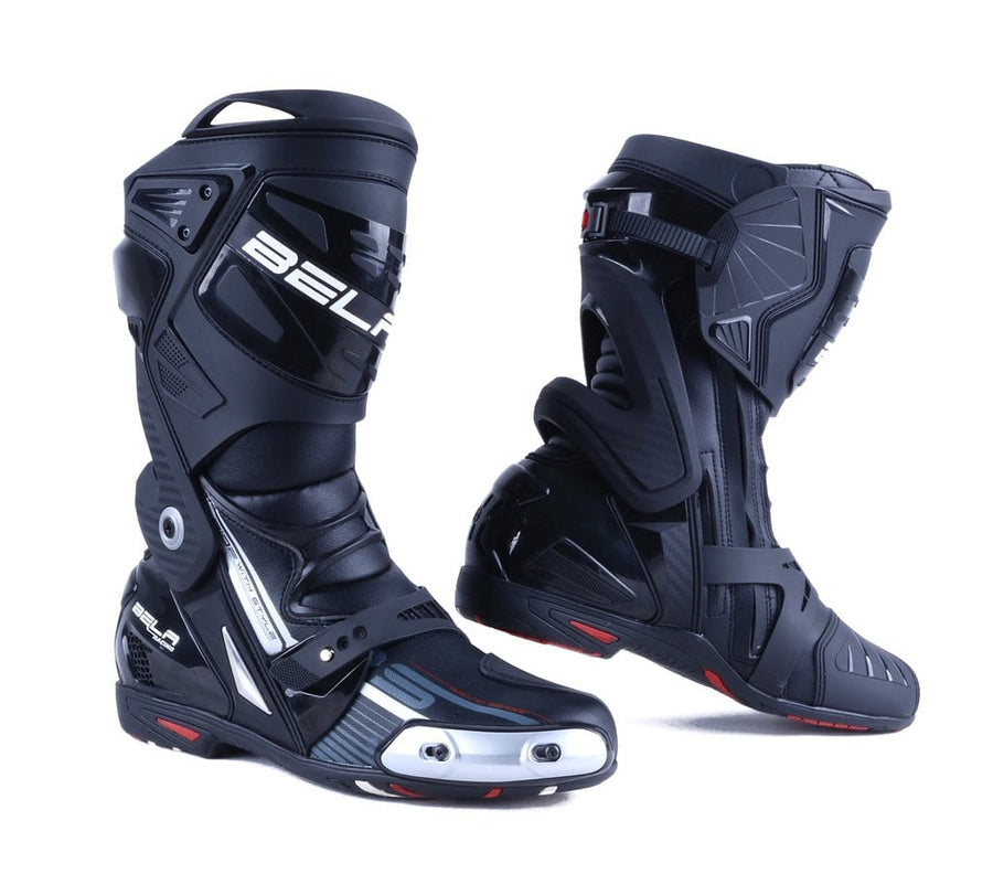 Bela Race Pro Motorcycle Racing Boots - Black - DublinLeather