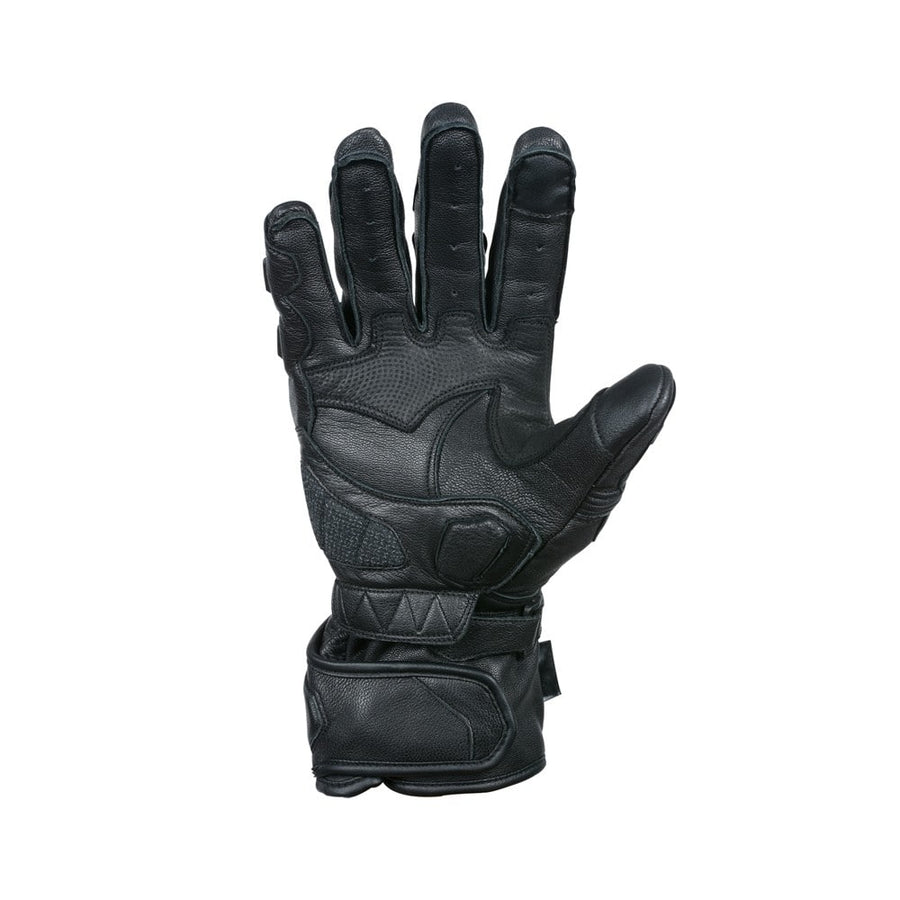 Bela Rocket Long Motorcycle Racing Gloves - Black - DublinLeather