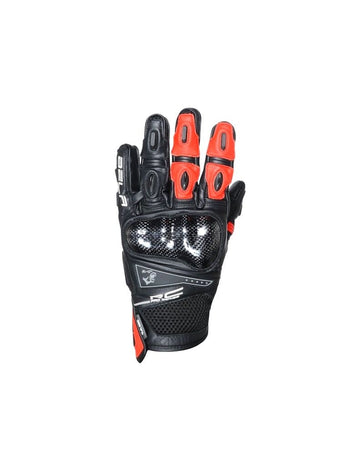 Bela Rocket Short Motorcycle Racing Gloves - Black/Red - DublinLeather