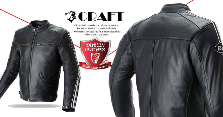 Bela Craft Bikers Leather Jacket - Black