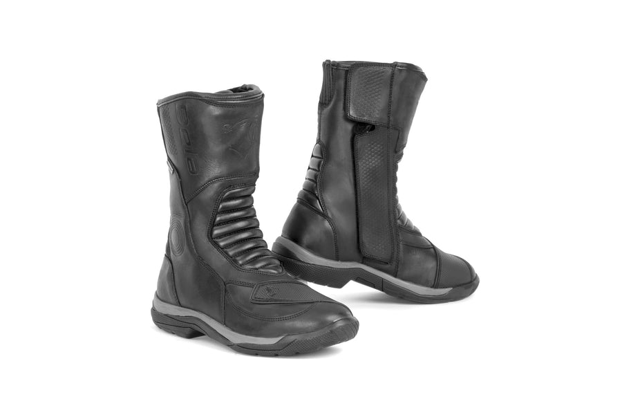 Bela Navigator Ace Waterproof Motorcycle Touring Leather Boots - Black