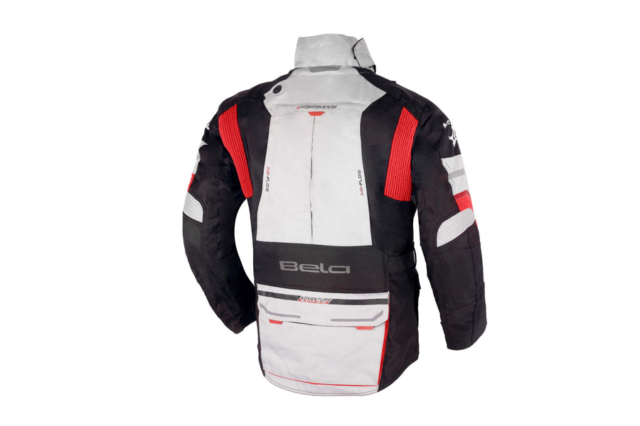 Bela Transformer Motorcycle Touring Waterproof Winter Jacket (Grey/Black/Red)