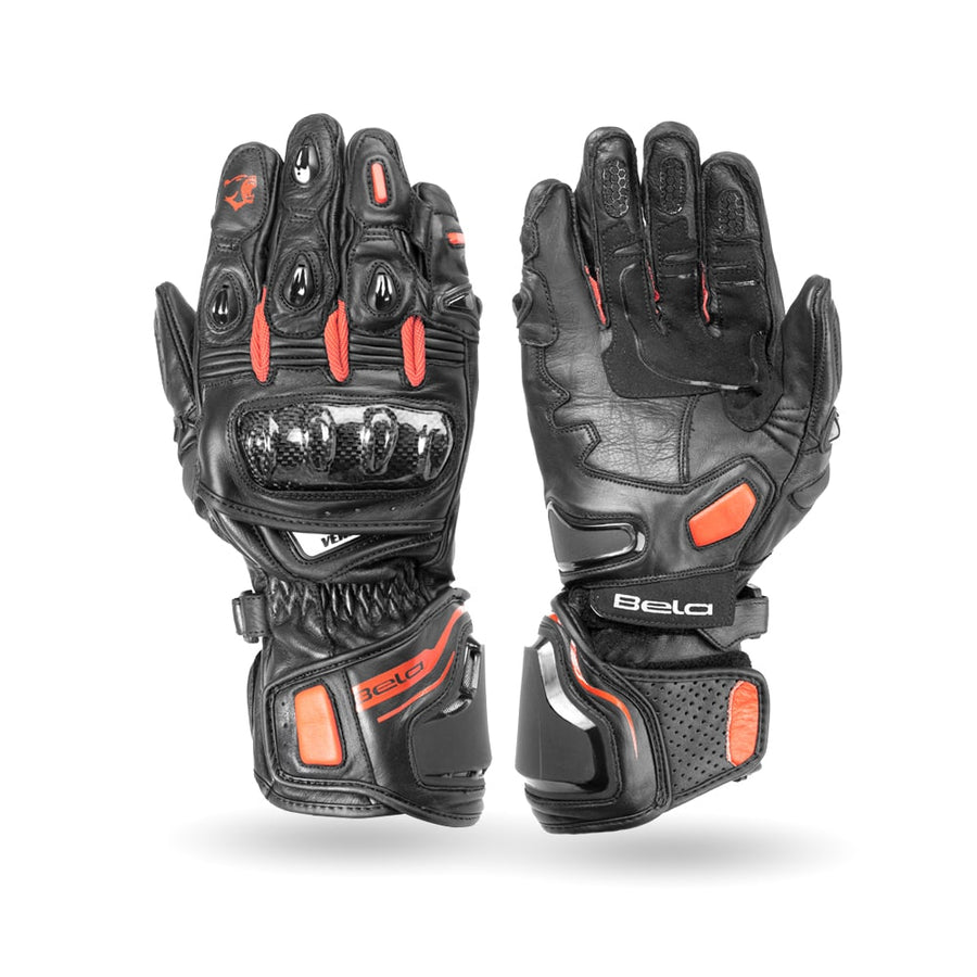 BELA Venom RS Racing Gloves - Black/Red