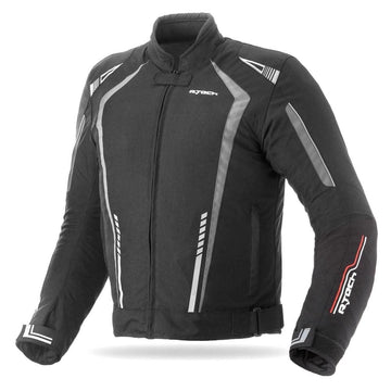 R-Tech Marshal Motorcycle Textile Jacket - Black/Grey - DublinLeather