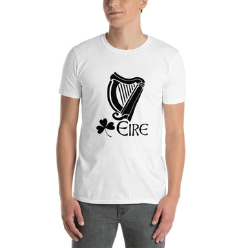 Short-Sleeve Unisex T-Shirt - Eire Harp - DublinLeather